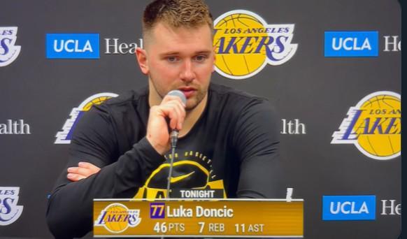 v体育-东契奇谈砍46分：雷迪克可能因我25次出手生气，开玩笑的